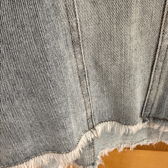 BiBi Light Blue Denim Ruffle Vest - Picture 5 of 6